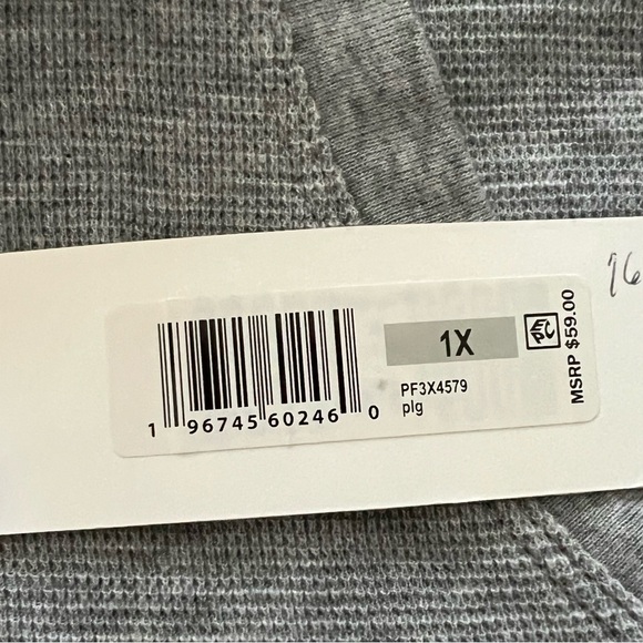 B7-NWT Calvin Klein Women’s Performance Runched Long Sleeve Zip Up Hoodie 1X - Picture 14 of 14